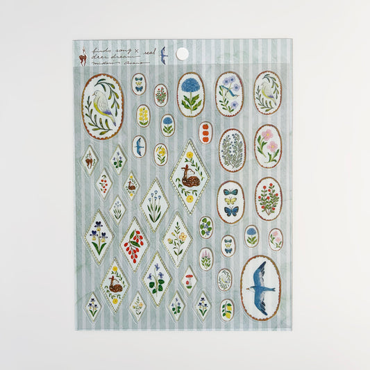 Midori Asano Sticker Birds Song x Deer Dream