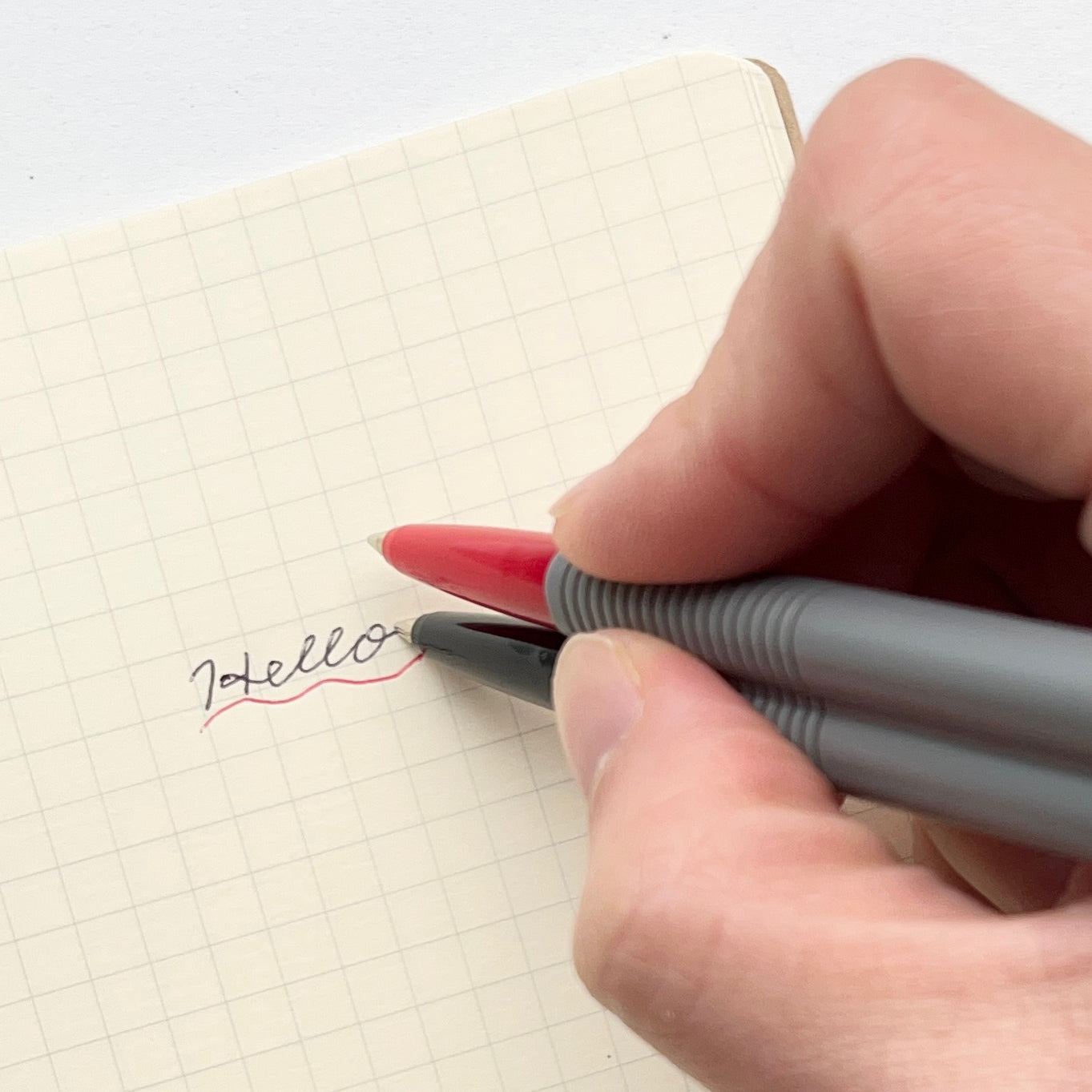 Batons Dual Ballpoint Pen Gray