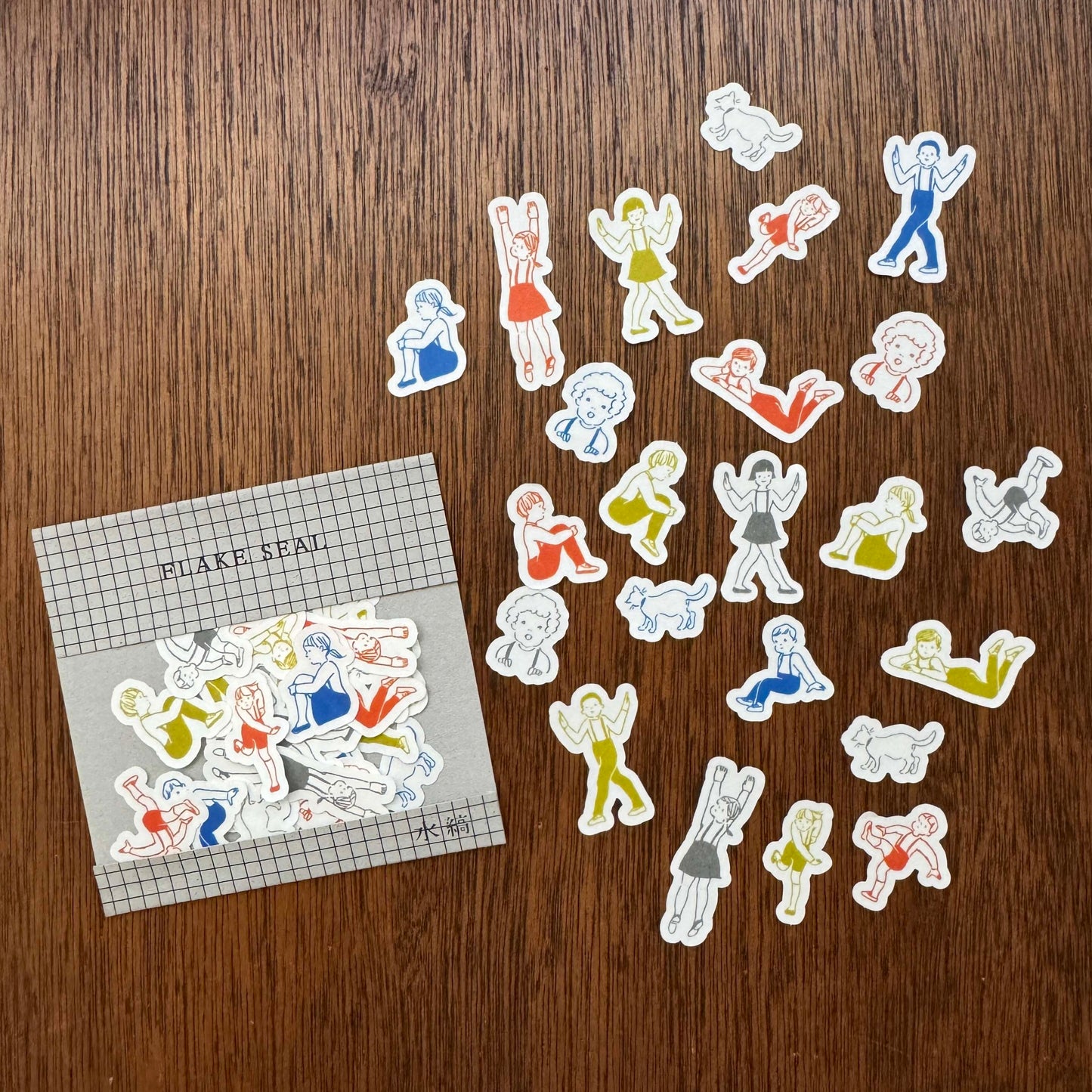 Masuko Eri × mizushima Flake Stickers Children