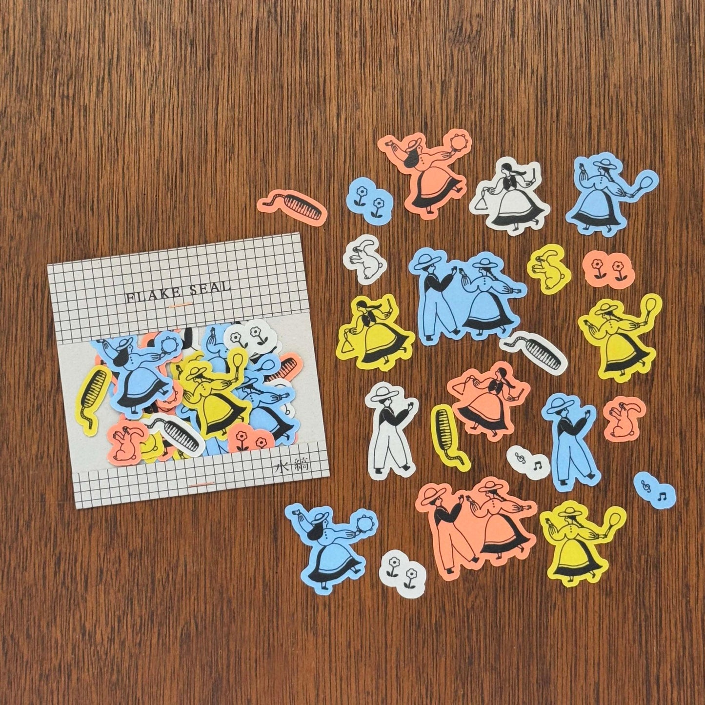 necktie × mizushima Flake Stickers Let's Dance!
