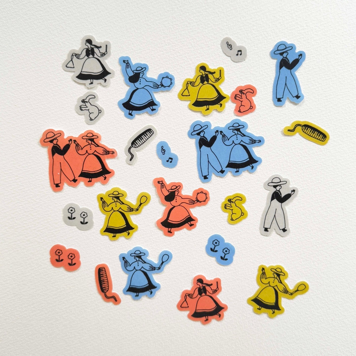 necktie × mizushima Flake Stickers Let's Dance!