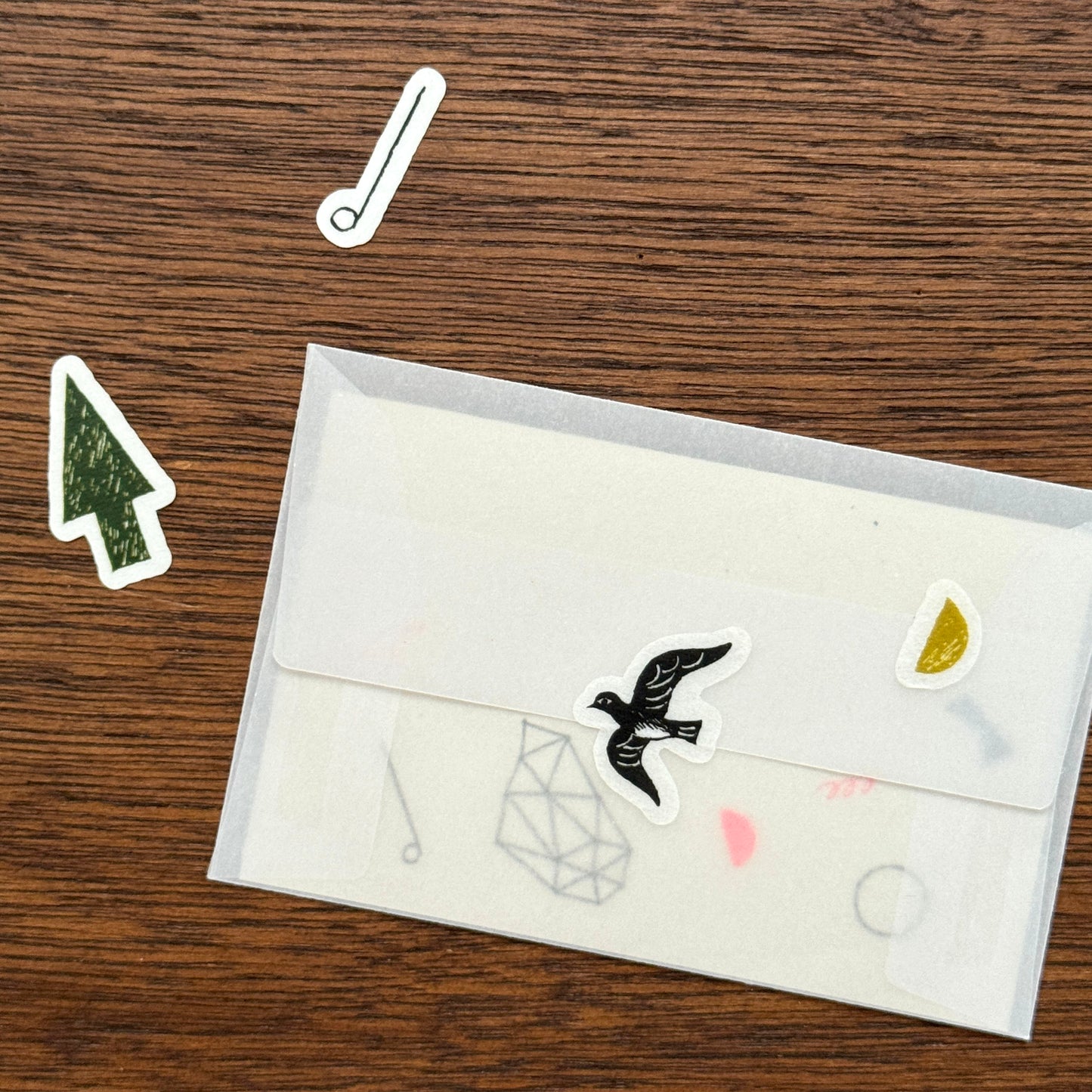 Nishi Shuku×mizushima Flake Stickers In the Night