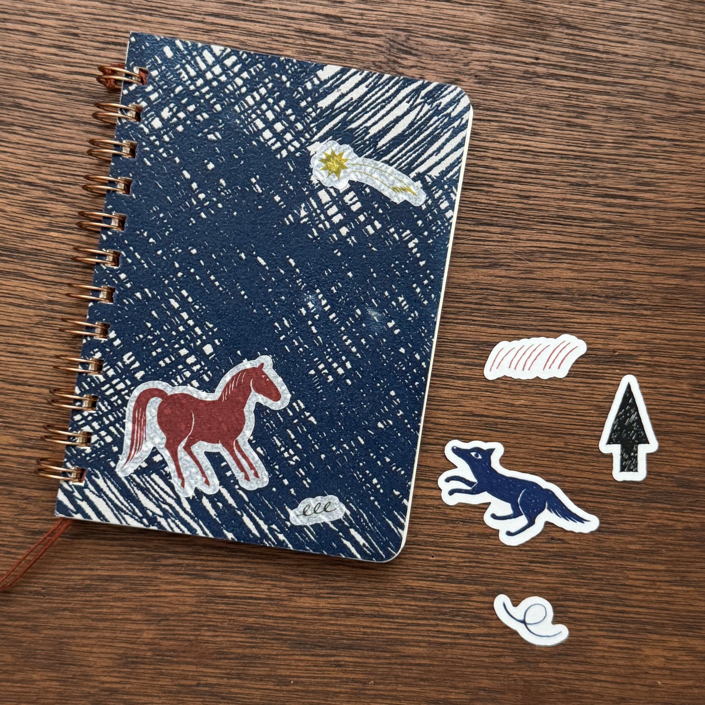 Nishi Shuku×mizushima Flake Stickers In the Night
