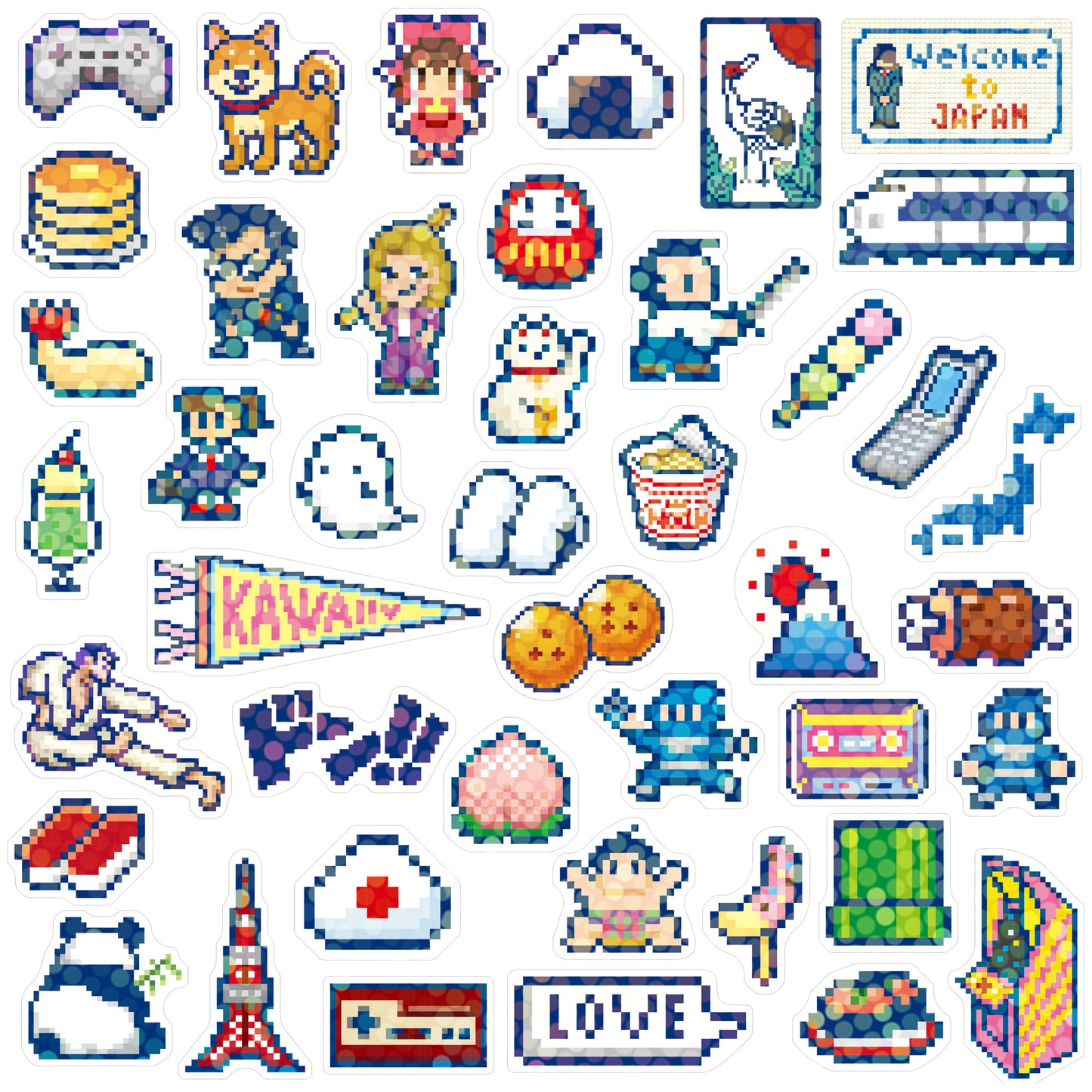 Haco Seal - Boxed Flake Sticker -  JAPAN