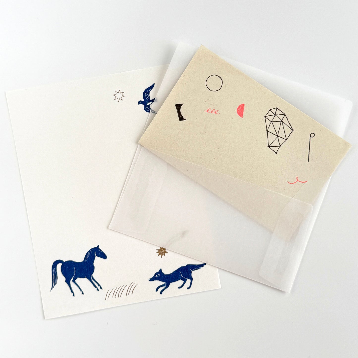 Nishi Shuku×mizushima Small Letter set In the Night