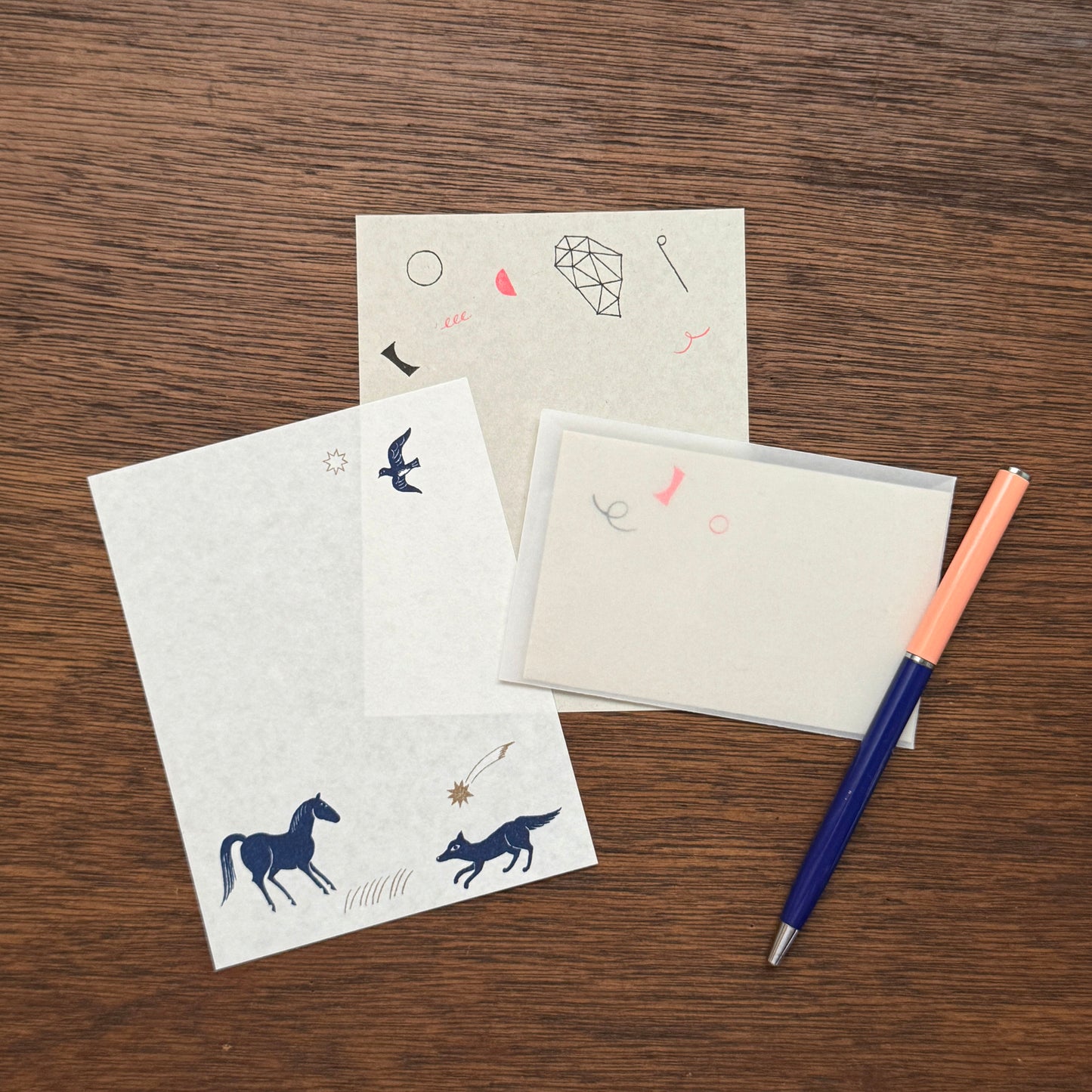 Nishi Shuku×mizushima Small Letter set In the Night