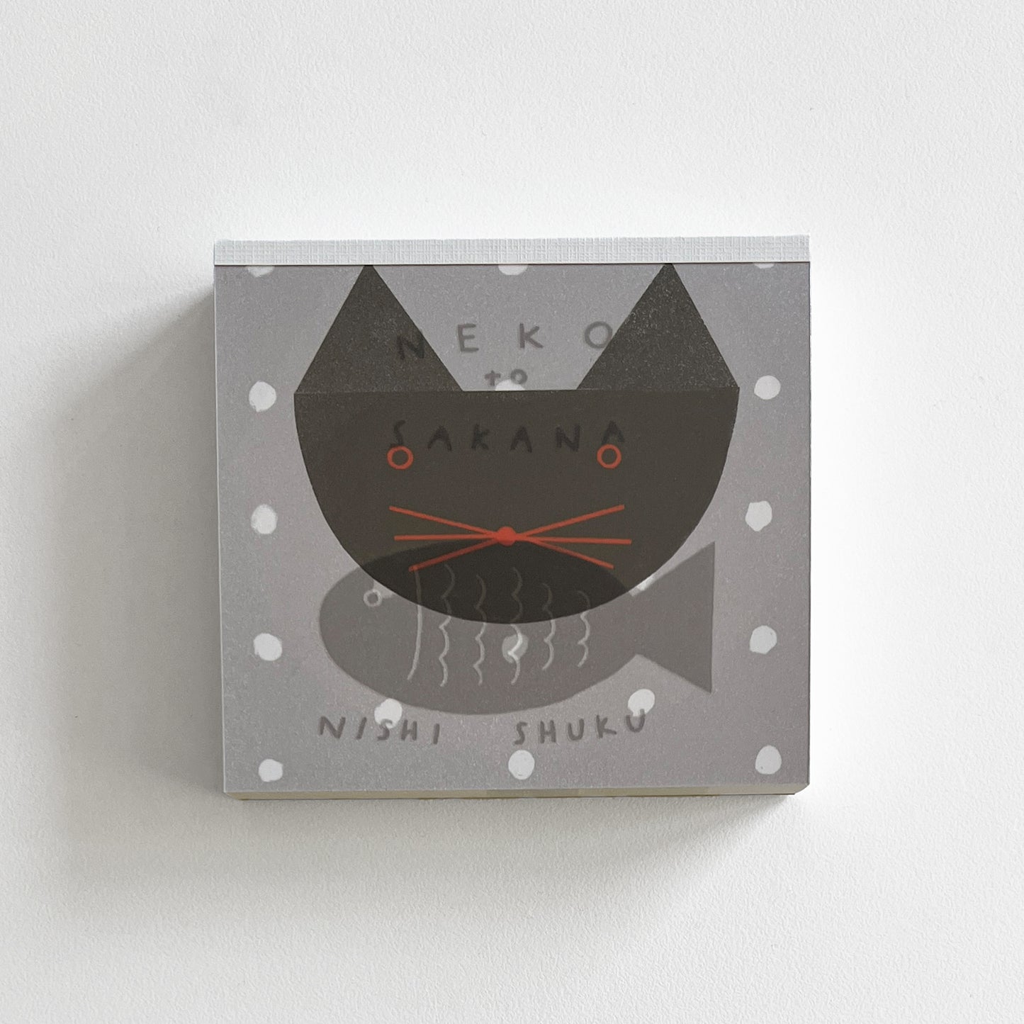 Nishi Shuku Block Memo Cat and Fish