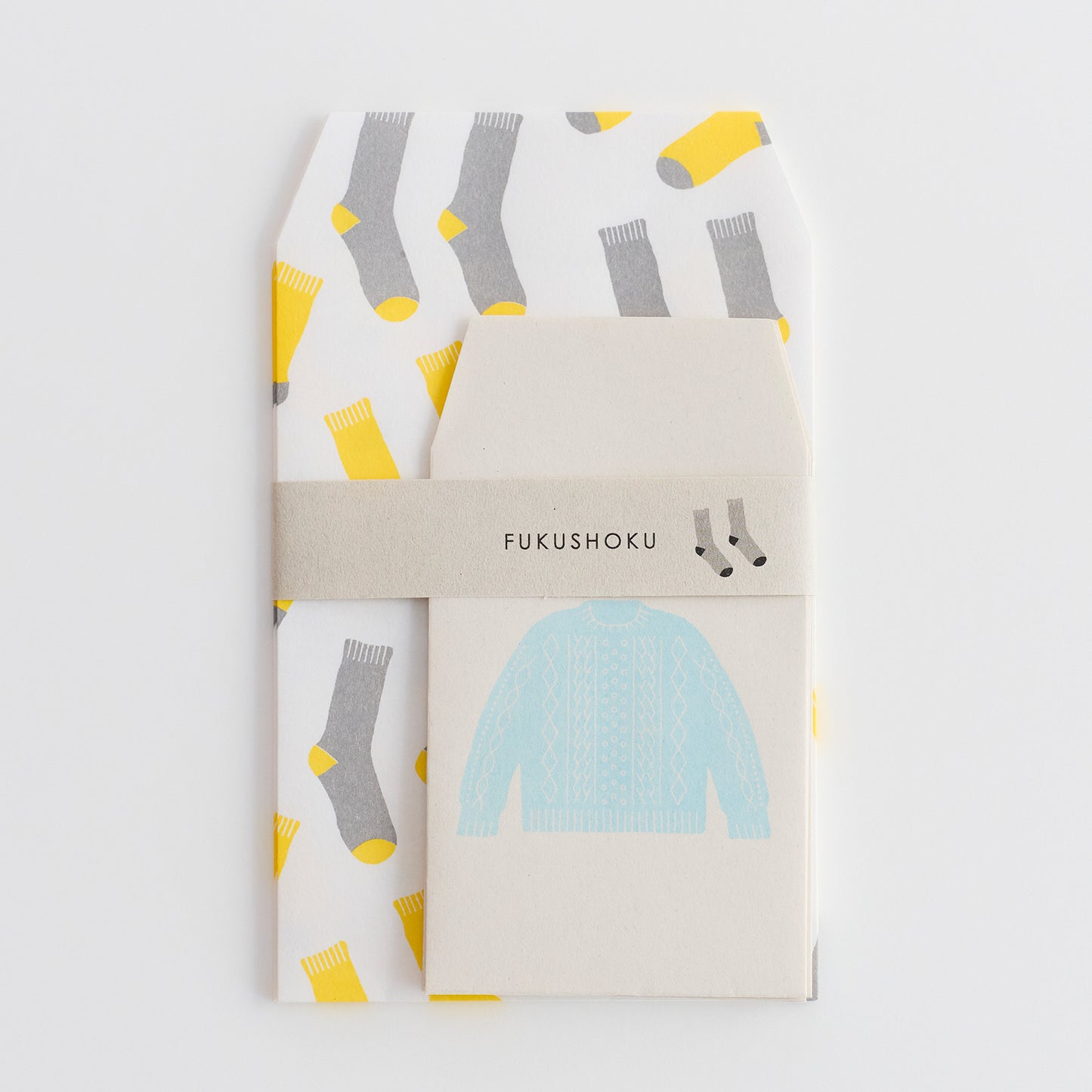 FUKUSHOKU Paper Bag set Sweater x Socks