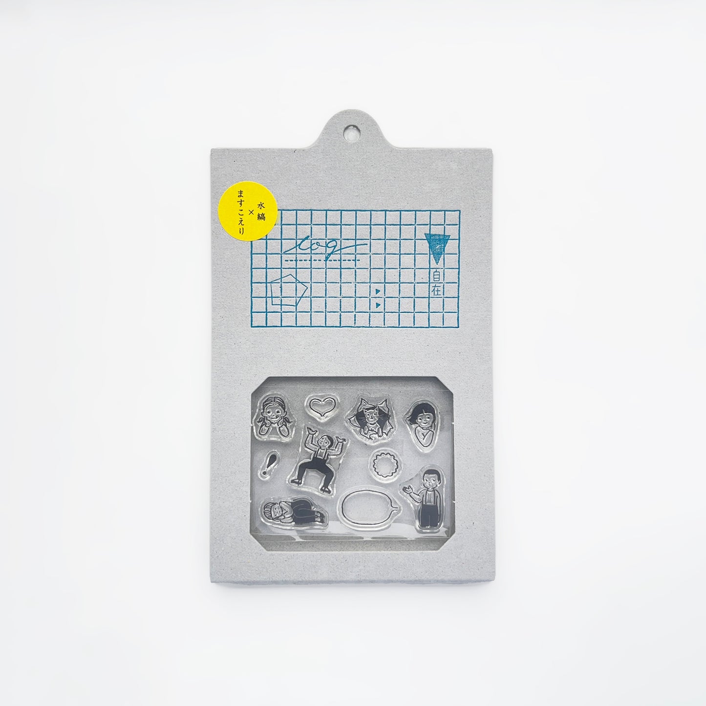Masuko Eri x mizushima JIZAI Clear Stamp LOG Techo Moriage-tai Children