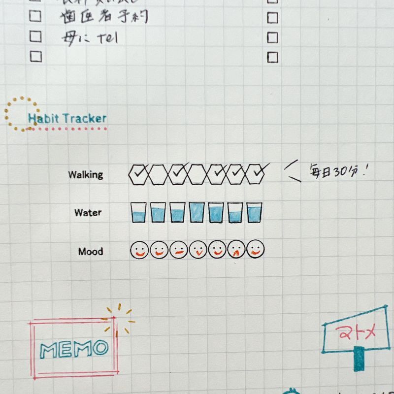 JIZAI Clear Stamp LOG Tracker 01