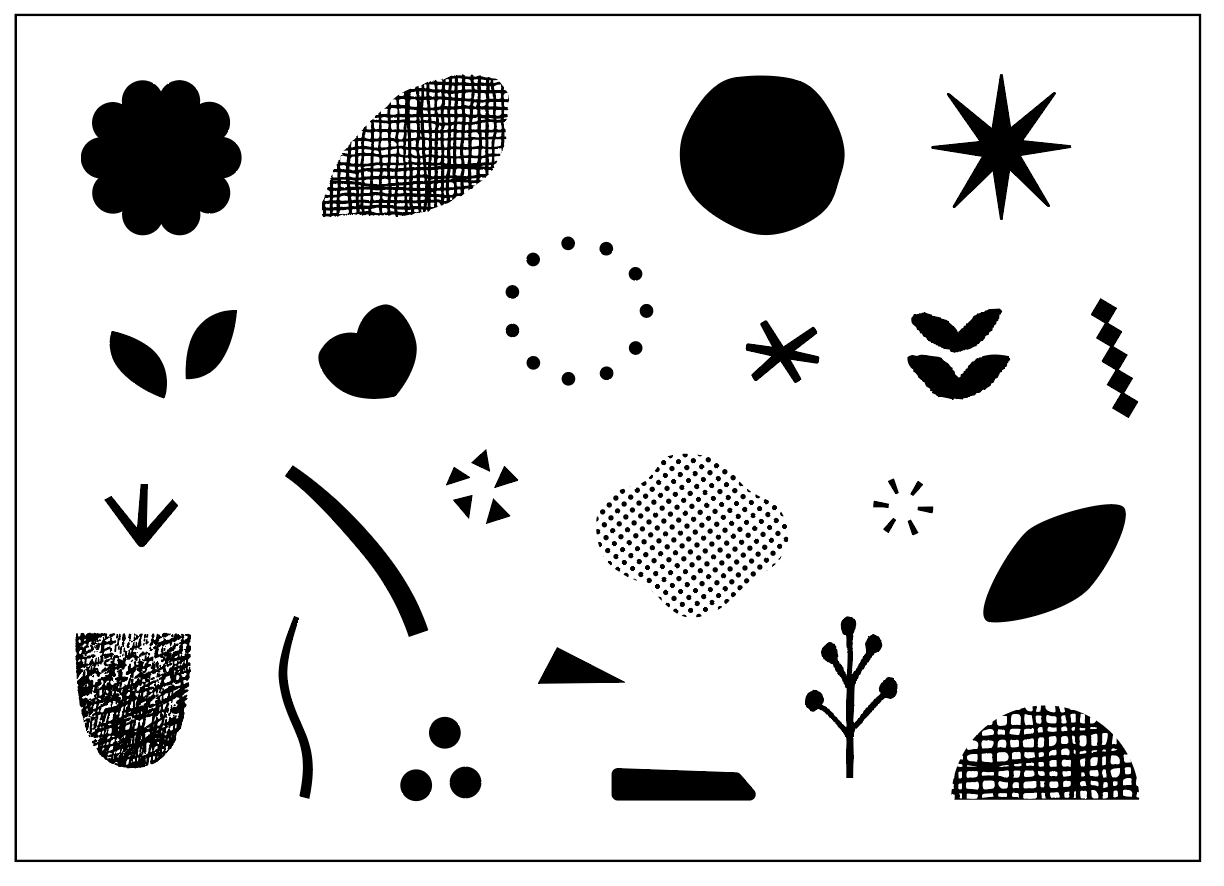 JIZAI Clear Stamp POCKET Flower 02