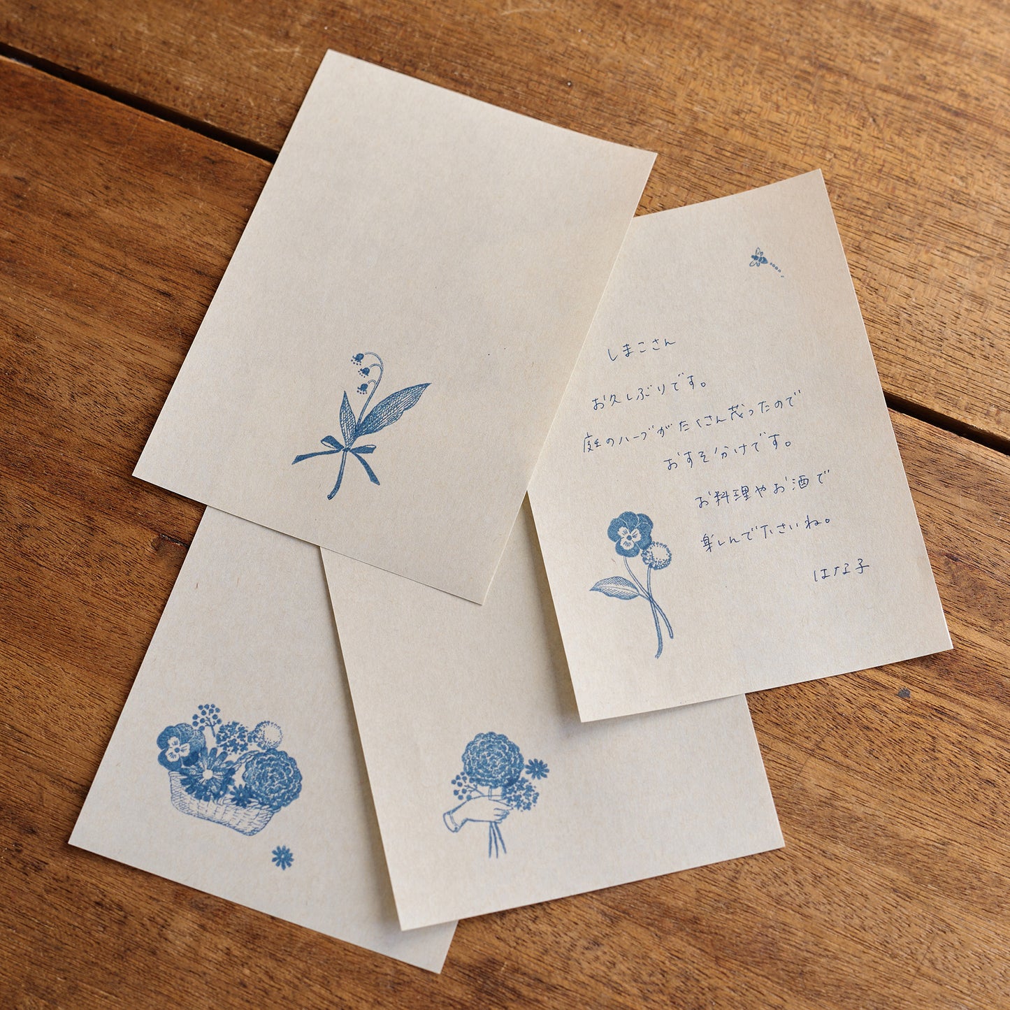 ATELIER.encle d'encle×mizushima JIZAI Clear Stamp BOX Motif set Flower