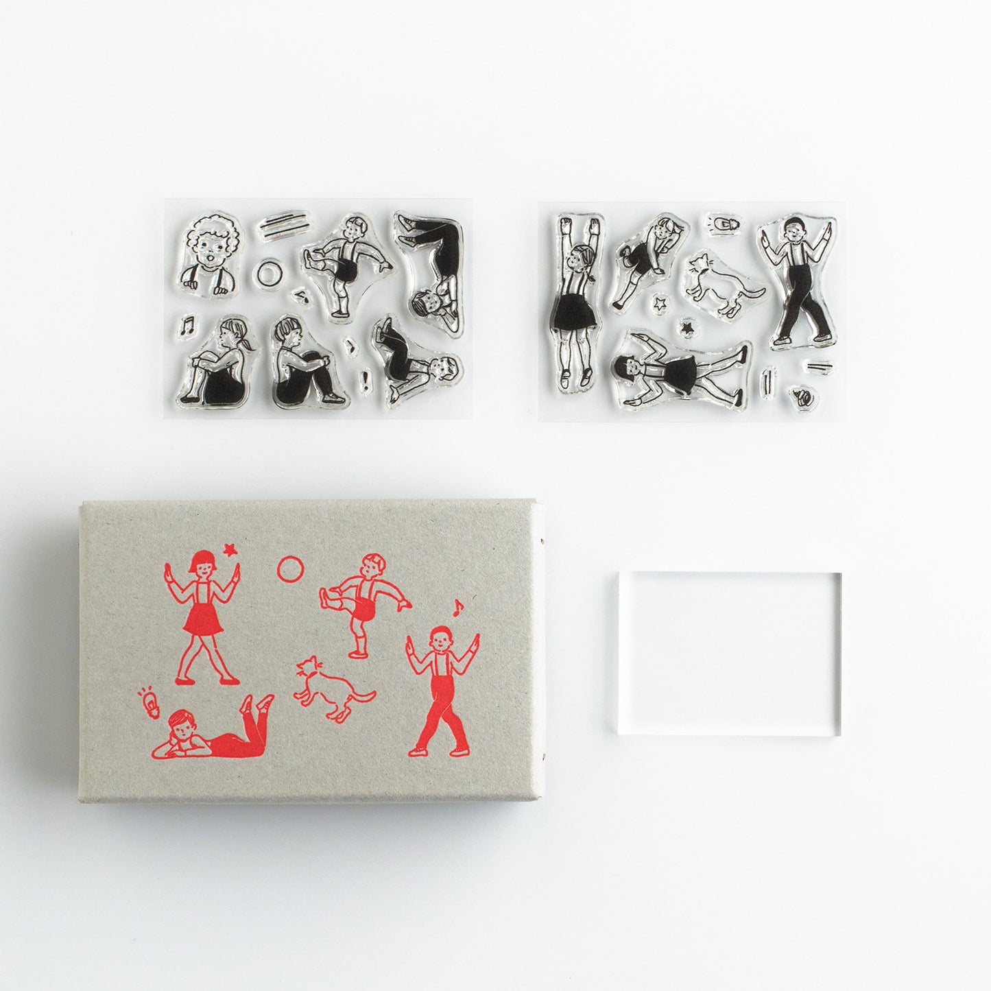 Masuko Eri × mizushima JIZAI Clear Stamp BOX Motif set Children