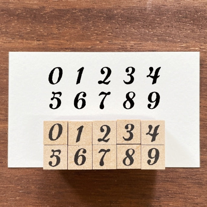 Stamp Marche Number Stamp set