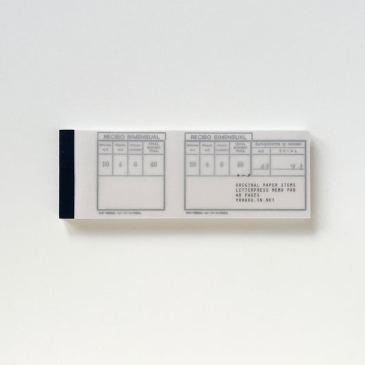 YOHAKU Letterpress Memo Journal
