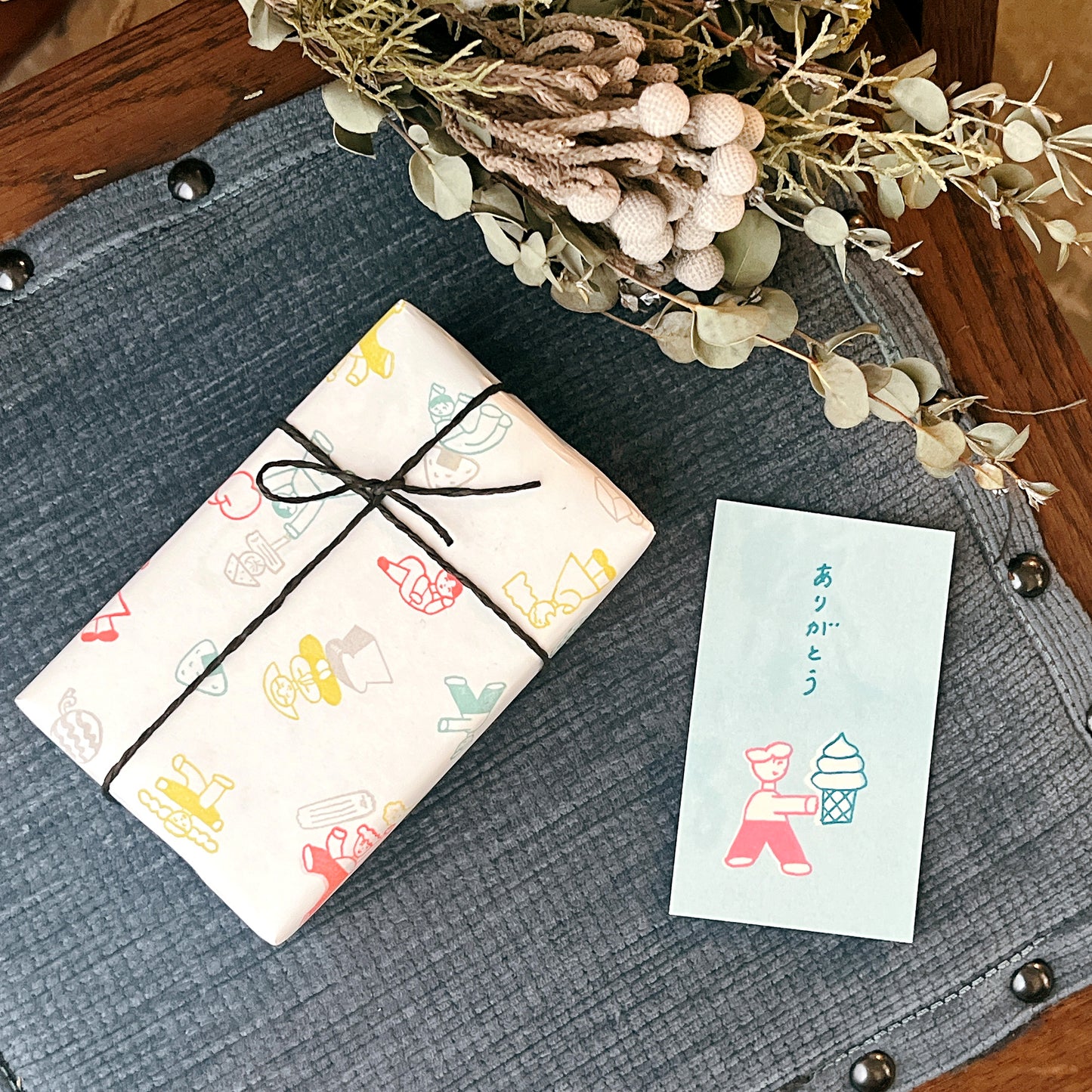 Tadashi Nishiwaki × mizushima JIZAI Clear Stamp BOX Motif set People and Food