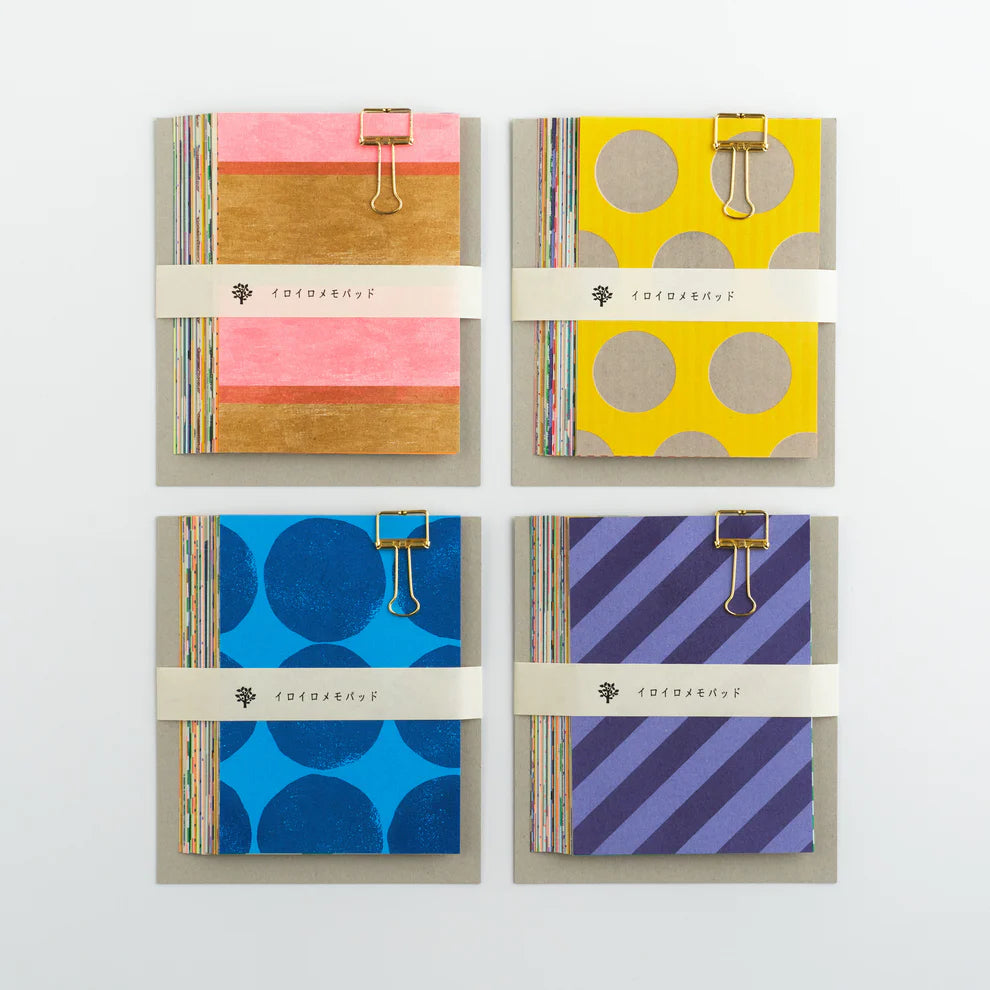 IROIRO Memo Pad Dots & Stripes