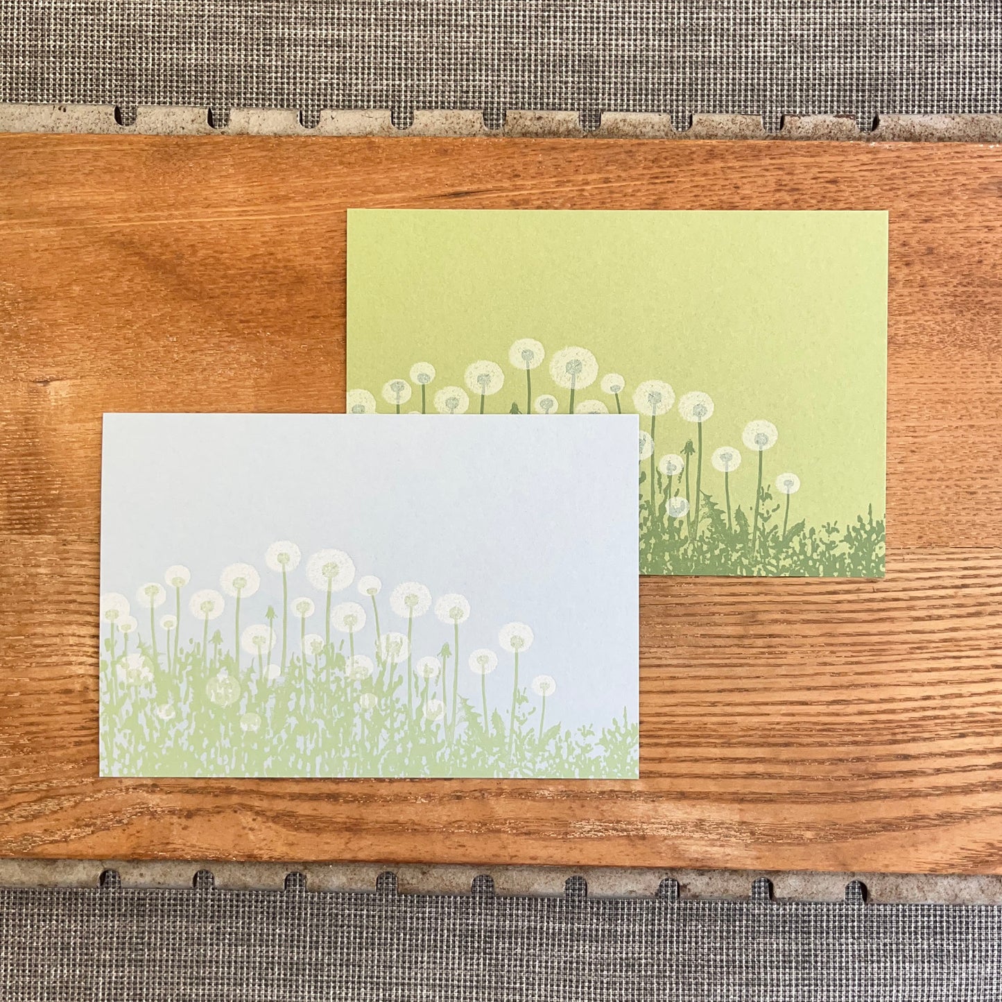 knoten letterpress Postcard Dandelion Fluff