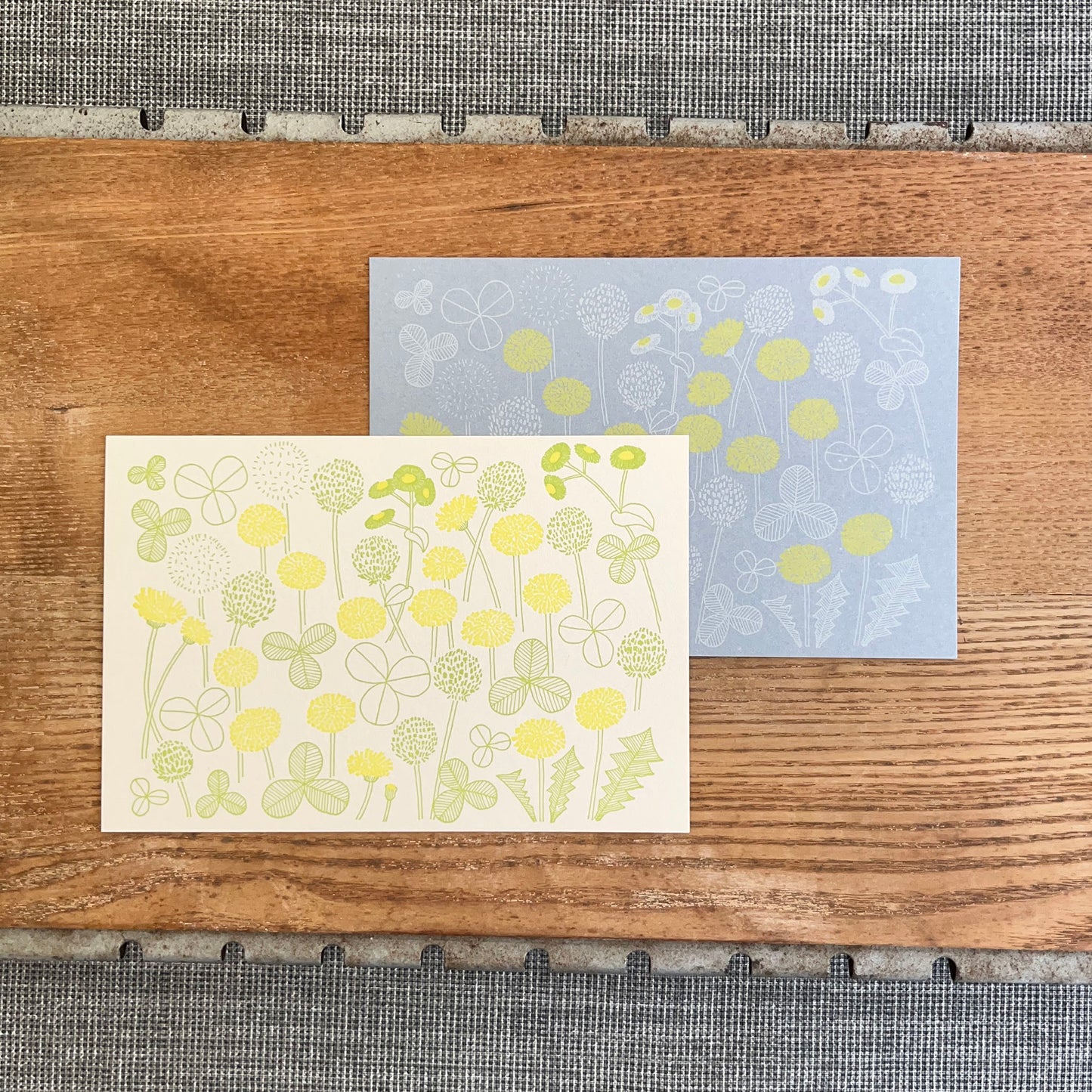 knoten letterpress Postcard Dandelion
