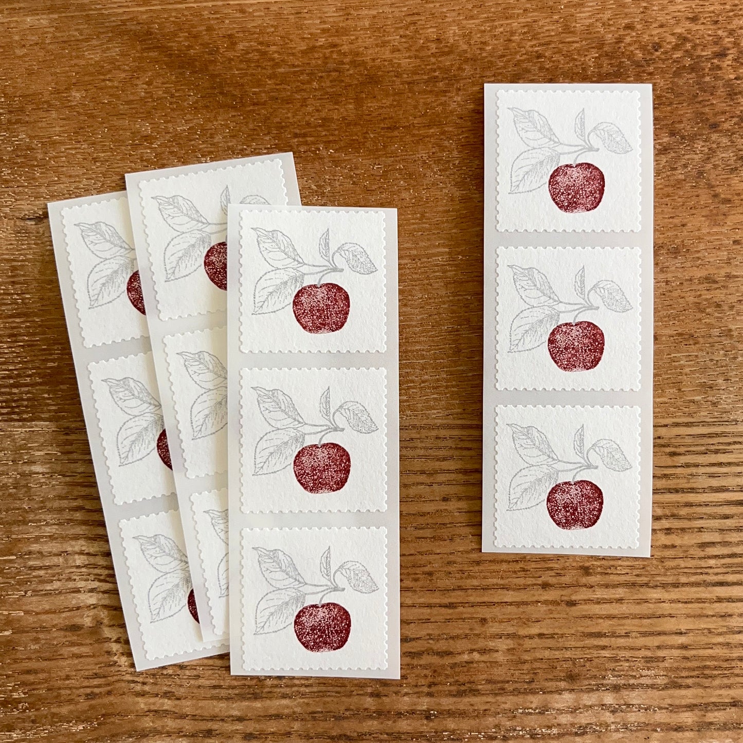 knoten letterpress Sealing Sticker Apple