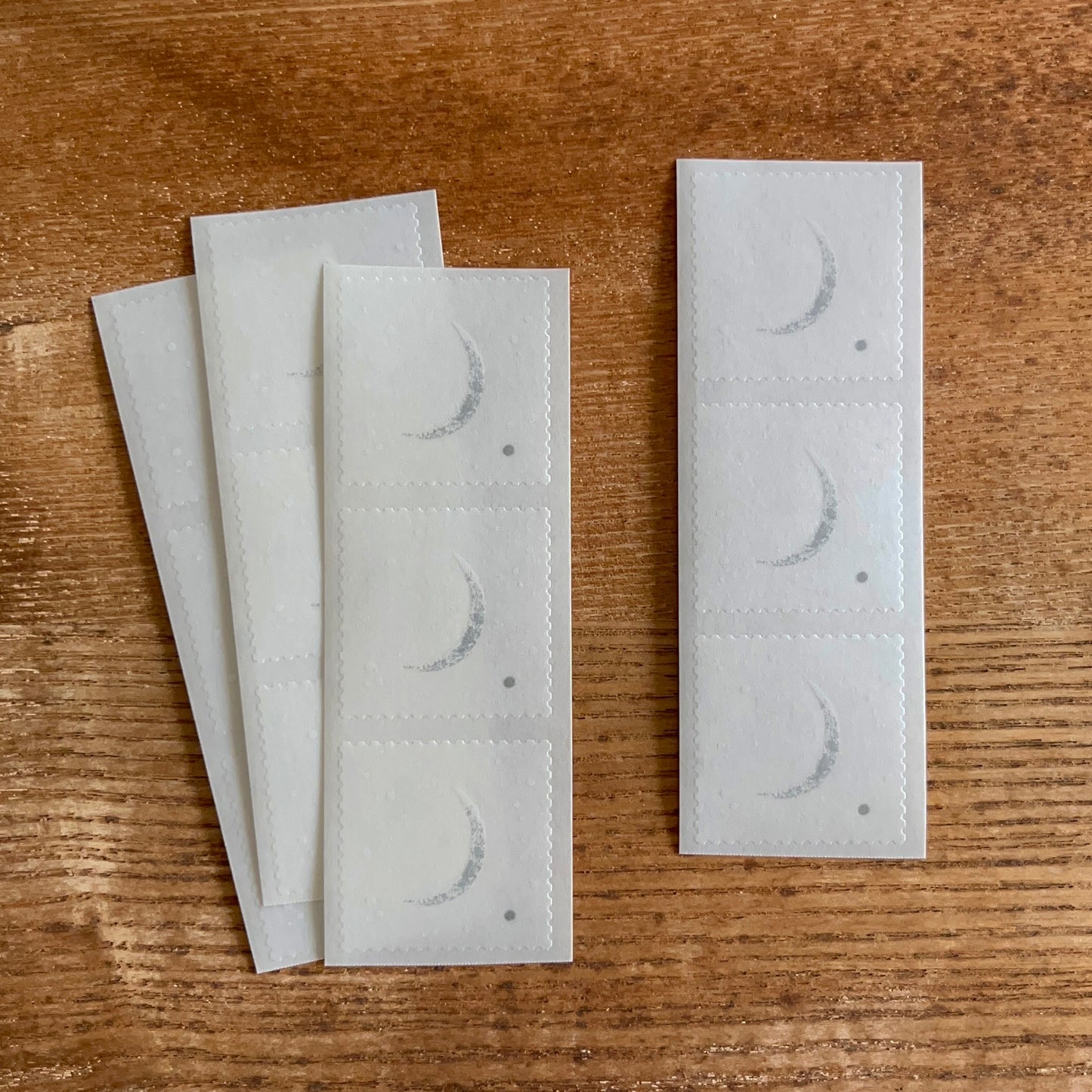 knoten letterpress Sealing Sticker Crescent Moon