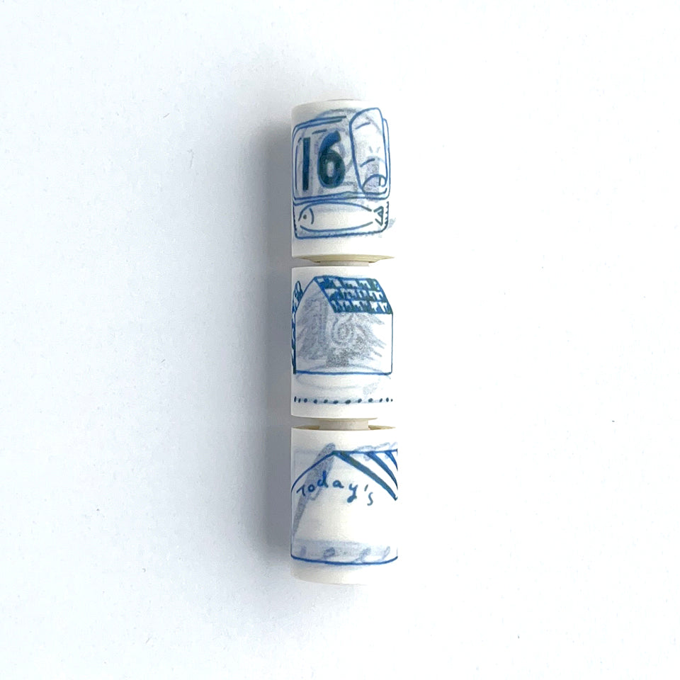"masté" Masking tape that can be written on with water-based pens HAND DRAWING