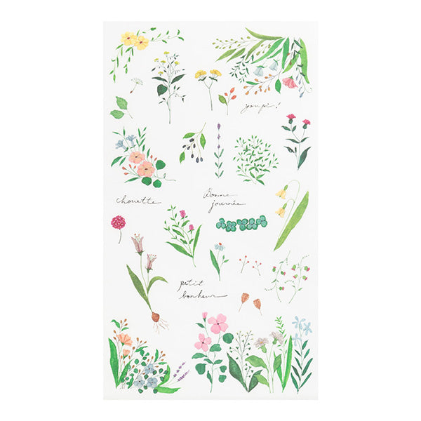 Rub-on Transfer Stickers Wildflowers