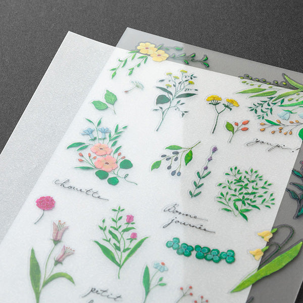 Rub-on Transfer Stickers Wildflowers