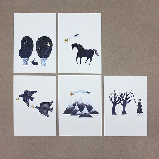 Nishi Shuku Postcard set Star