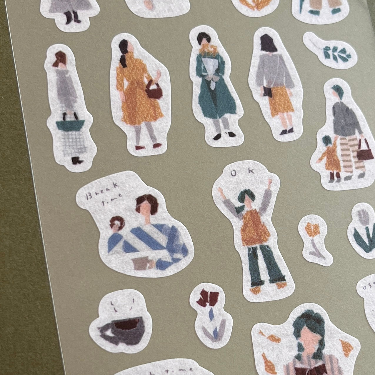 SAIEN × Miki Tamura Chigiri-e Masking Stickers  Masking Stickers People