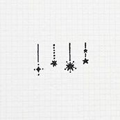 Stamp Marche Illustration Stamp : Stardust Garland