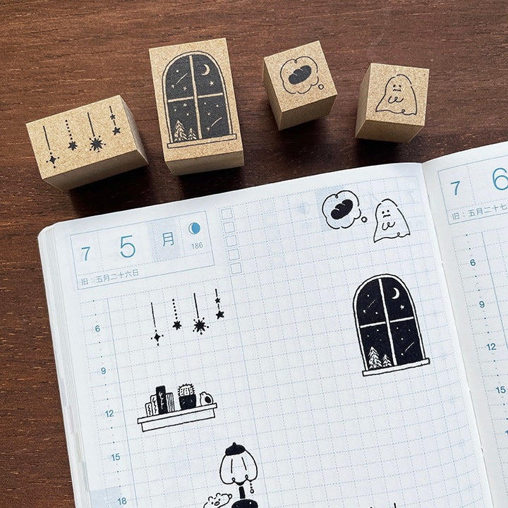 Stamp Marche Illustration Stamp : Stardust Garland