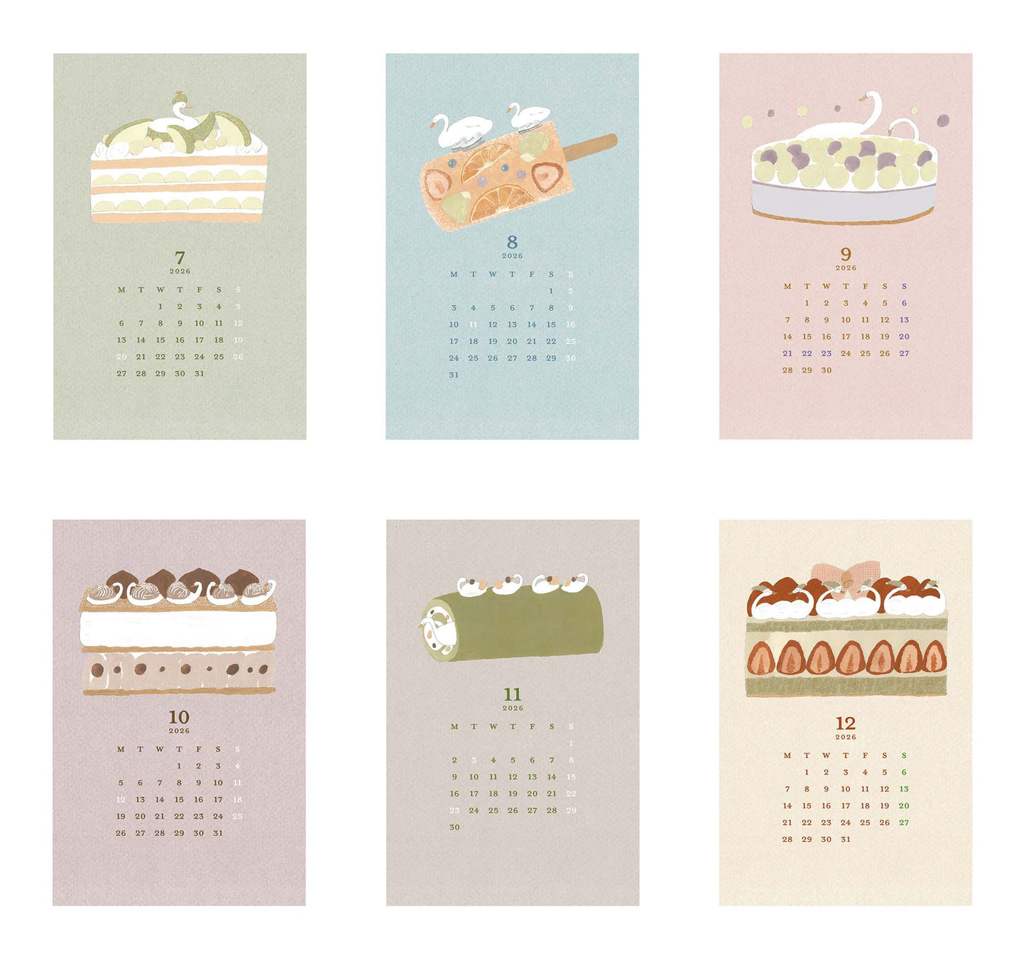 MATOKA Desk Calendar 2026 SWAN