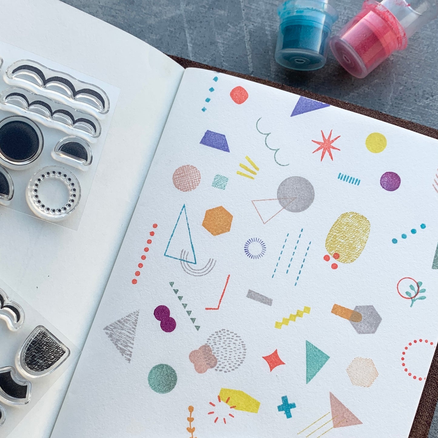 JIZAI Clear Stamp POCKET Shapes 02