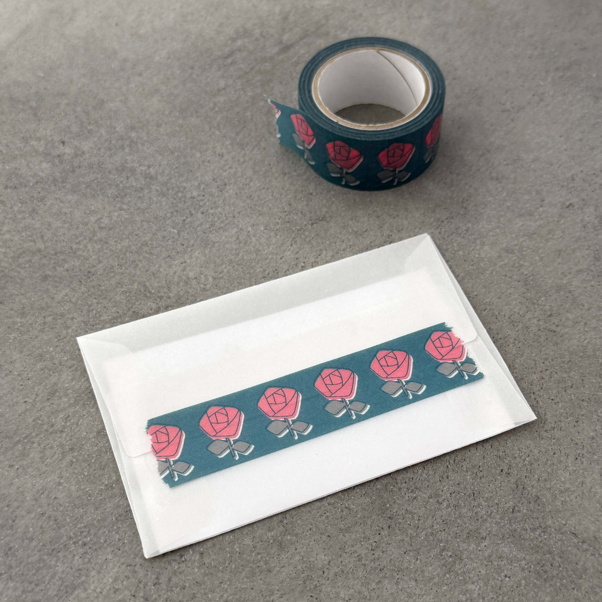 Masking Tape Rose