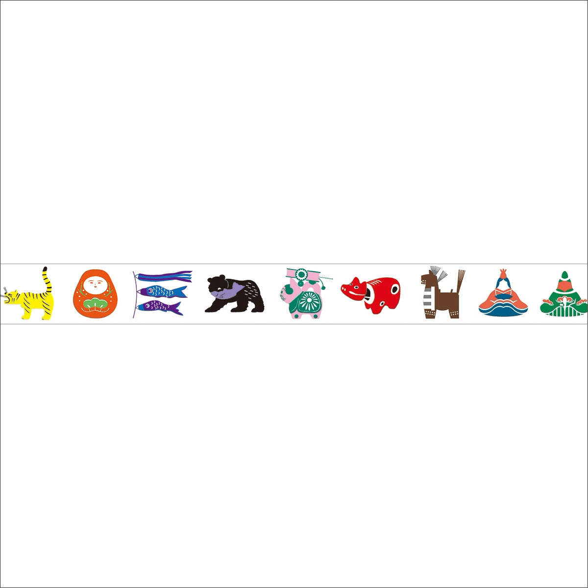 Masking Tape Mingei (Japanese Folk Toys)