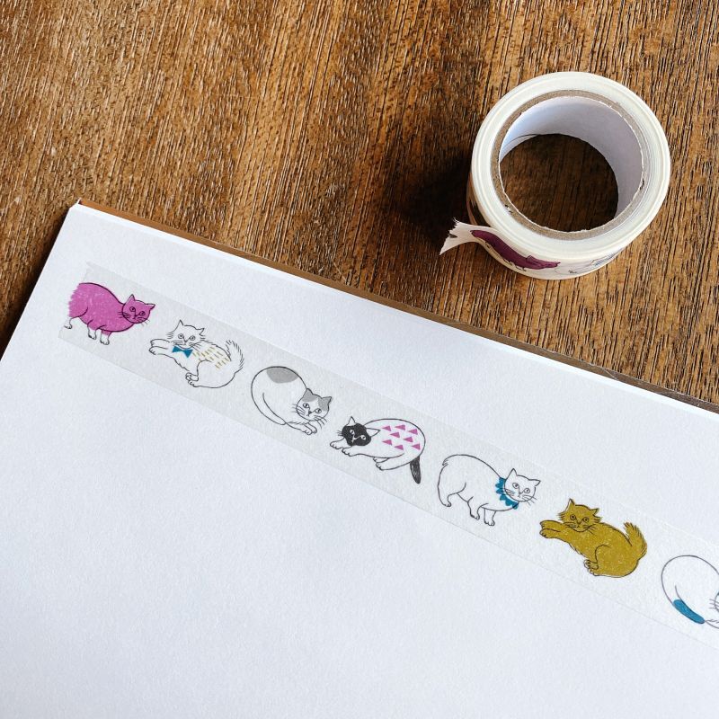 Matsuo Miyuki x mizushima Masking Tape Cats