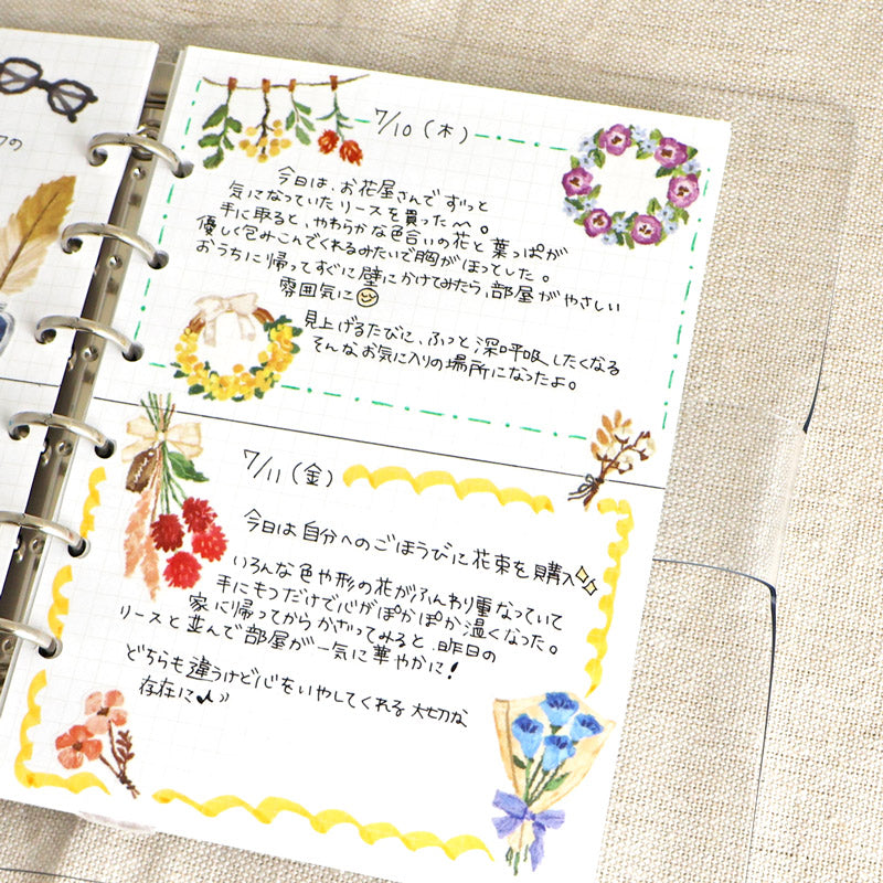 MIND WAVE Sticker Flower Wreath