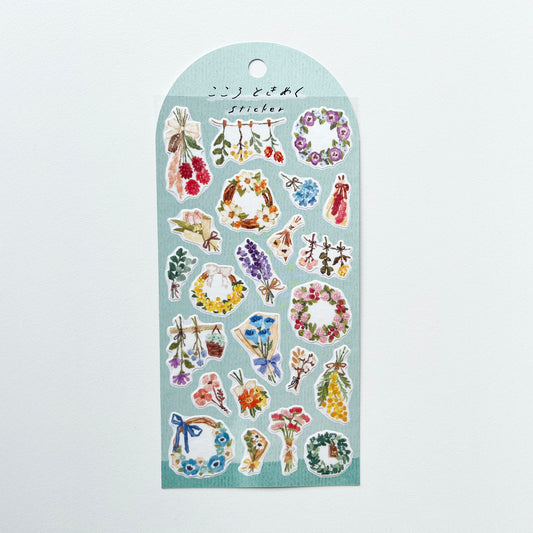 MIND WAVE Sticker Flower Wreath