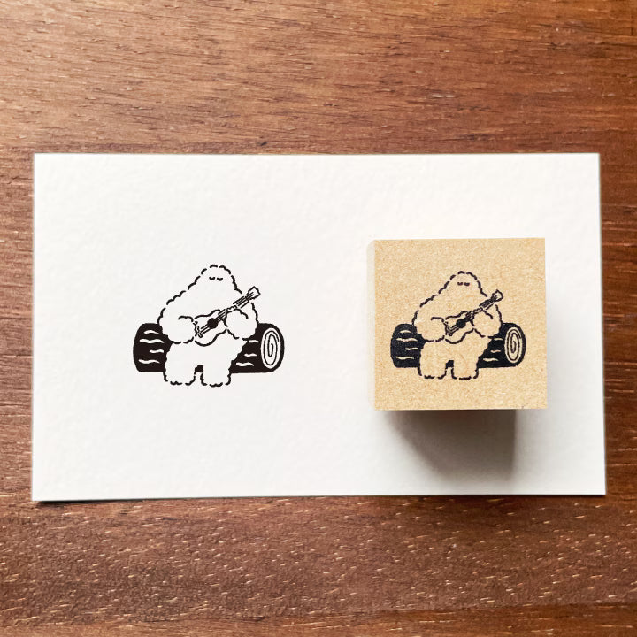 Stamp Marche Yeti-kun Illustration Stamp : Ukulele