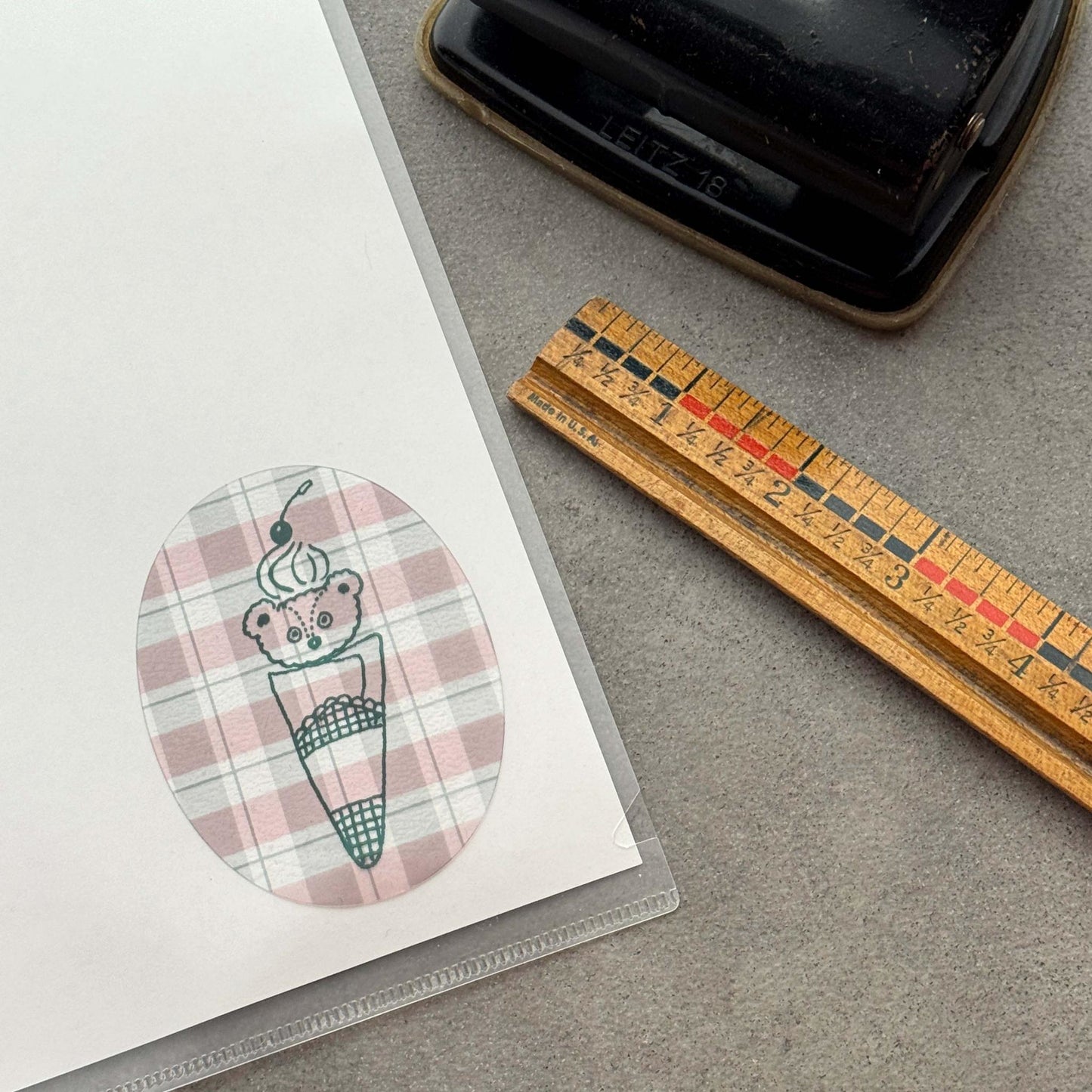 Tobimatsu Shoichiro × mizushima Sticker Crêpe Bear