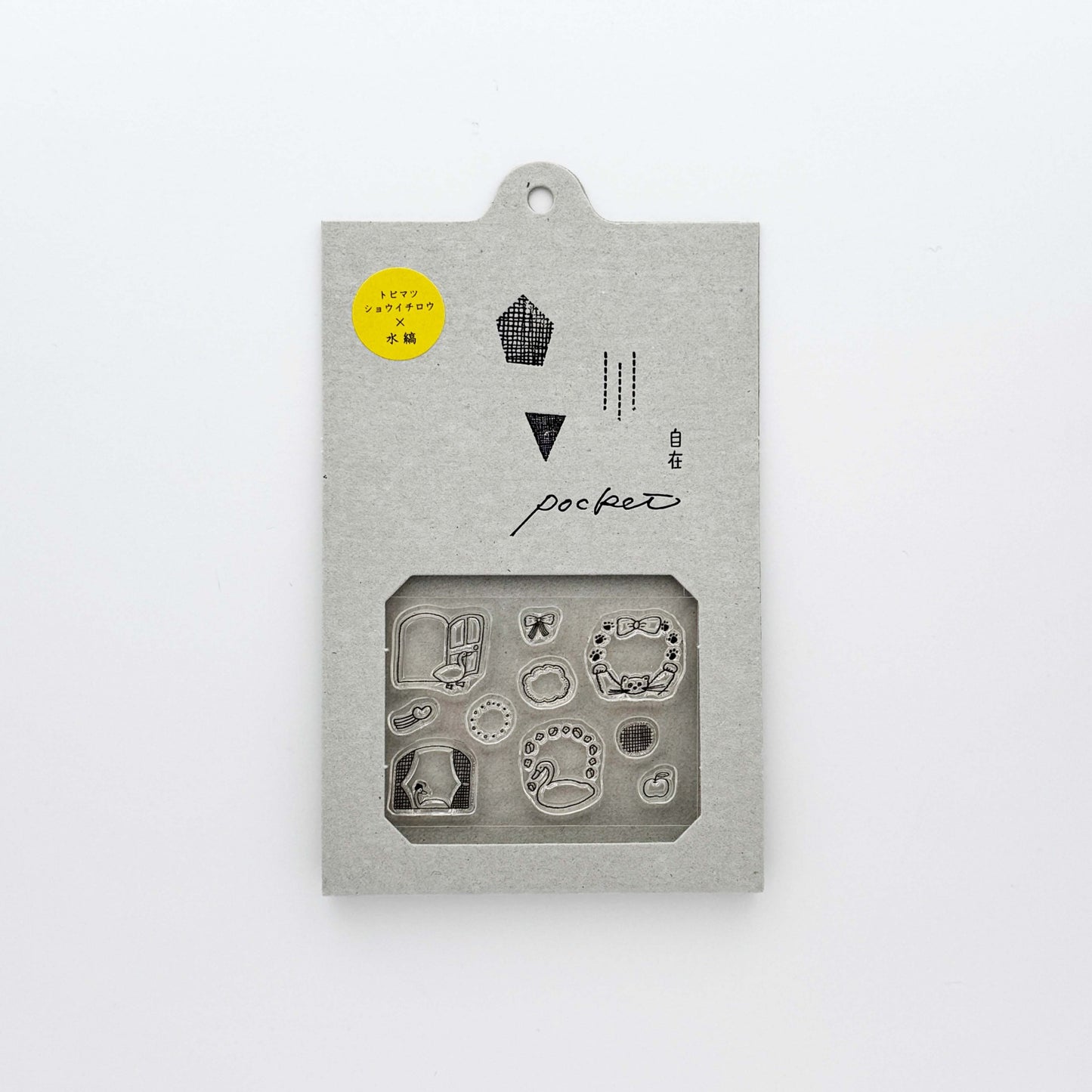 Tobimatsu Shoichiro × mizushima JIZAI Clear Stamp POCKET Frame Animals