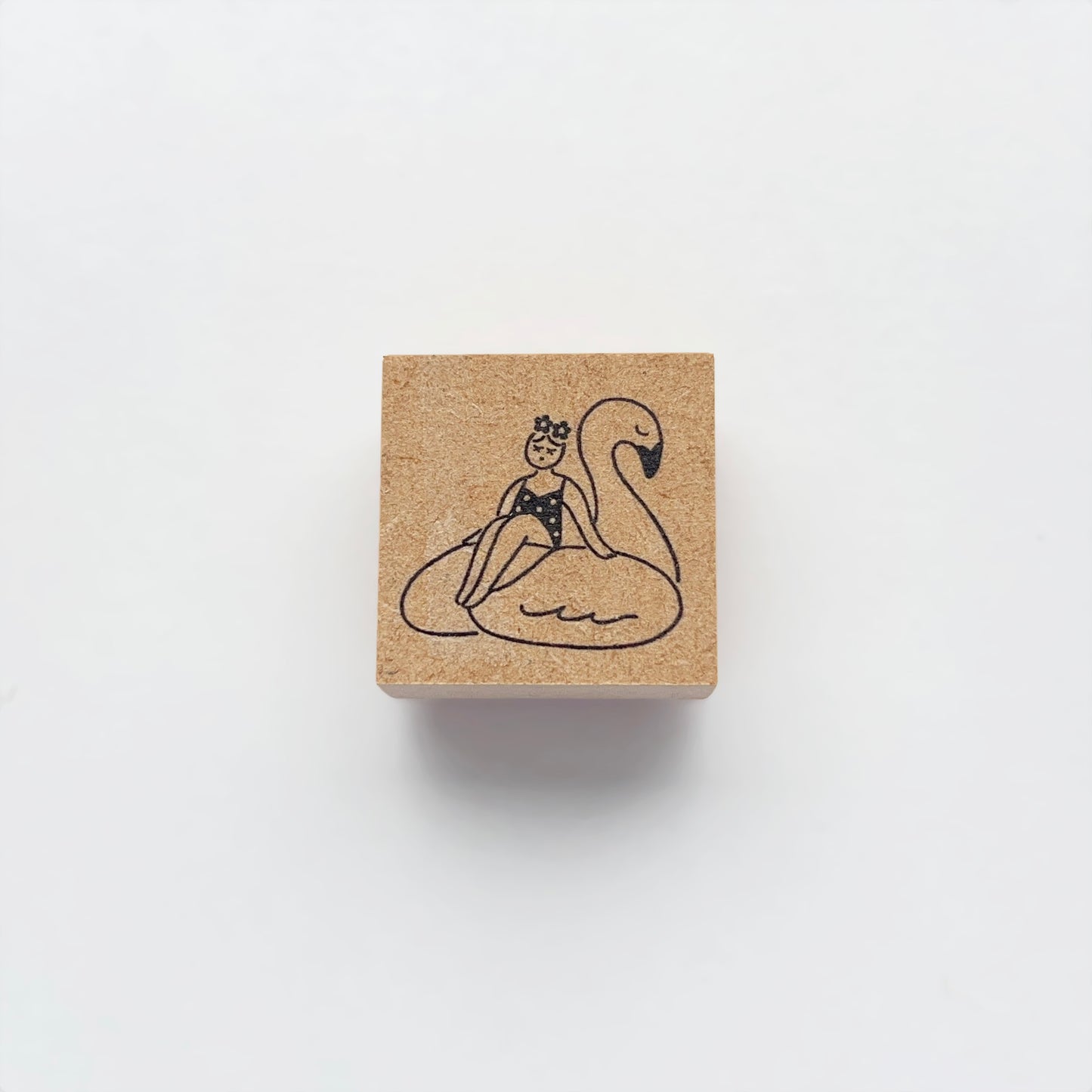 Stamp Marche  August Marl-chan - Pool Tube Seasonal Illustration Stamp
