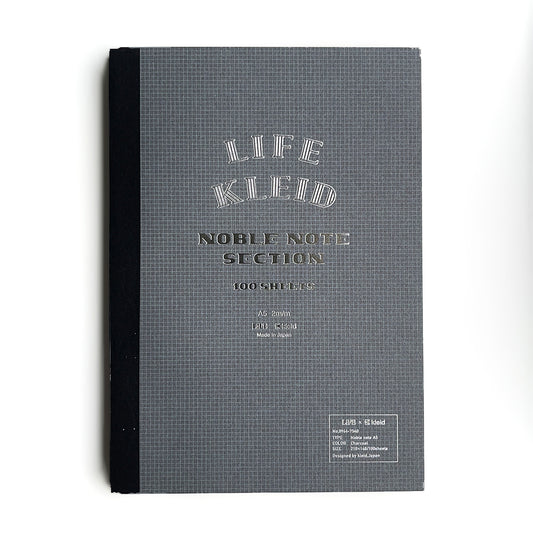 LIFE × kleid Noble Note A5 Charcoal