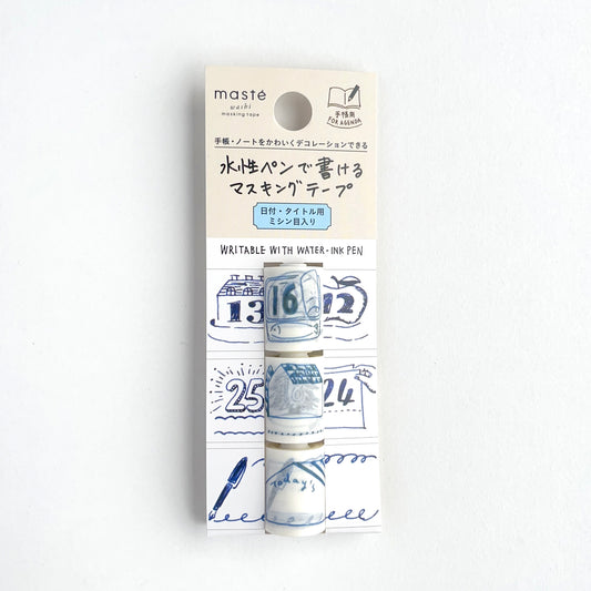 "masté" Masking tape that can be written on with water-based pens  HAND DRAWING