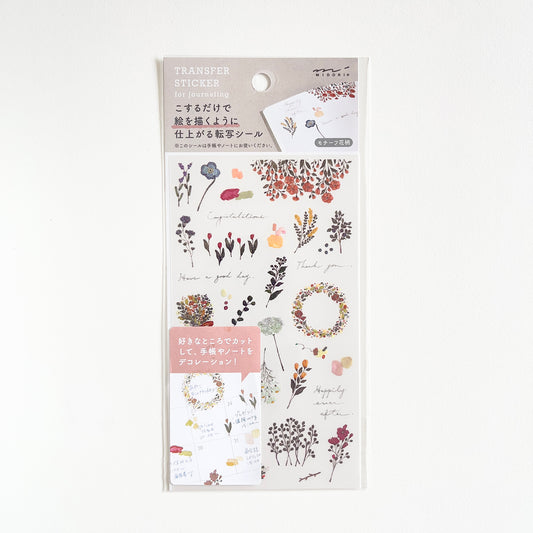 Rub-on Transfer Stickers Floral Patterns