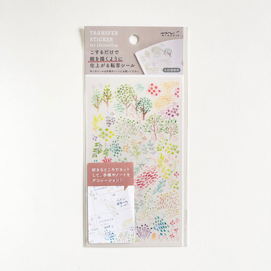 Rub-on Transfer Stickers Watercolor Patterns