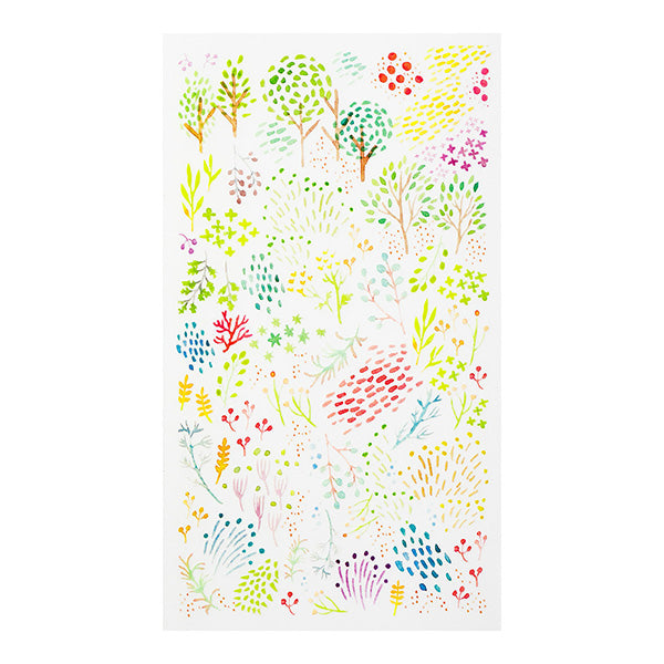 Rub-on Transfer Stickers Watercolor Patterns