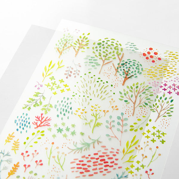 Rub-on Transfer Stickers Watercolor Patterns