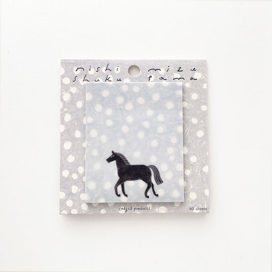 Nishi Shuku Tracing Paper Sticky Notes Mizutama (polka dots)